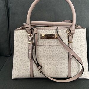 GUESS Monogram Satchel Rose